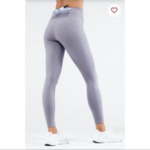 LIKE NEW Fabletics - Trinity High-Waisted Pocket Legging Grey Violet Barely Blue